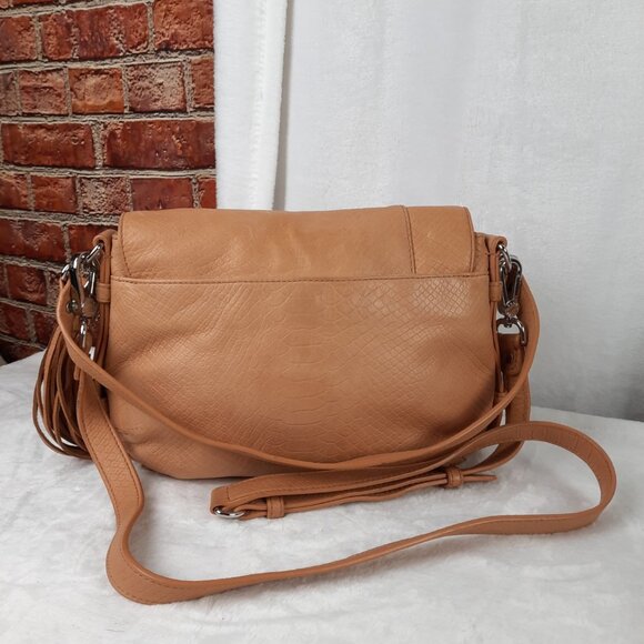 Michael Kors Camel Brown Textured Crossbody Bag - Picture 10 of 13